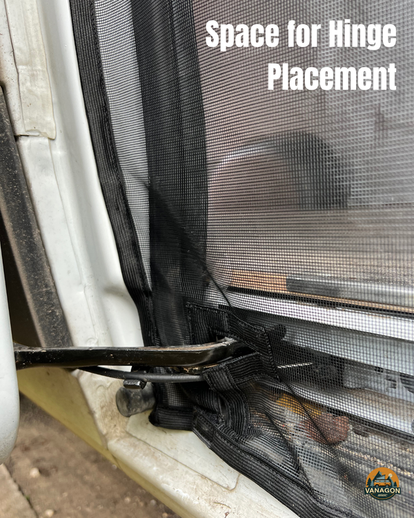 Magnetic Mosquito Net | Compatible with Fiat Ducato / RAM ProMaster / Peugeot Boxer 2022–2026 (Sliding Door + Rear Access) – BLACK