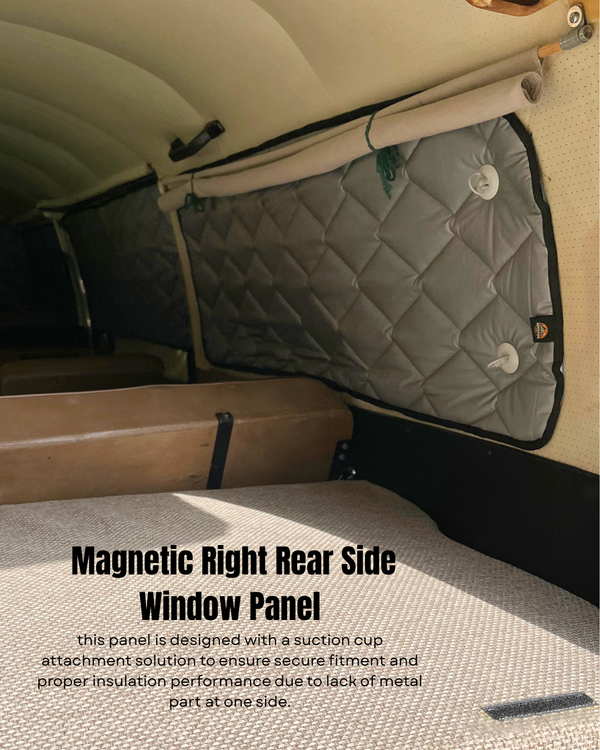 Magnetic Insulation Set for VW T2 Full Interior | Complete 8-panel Thermal Blinds Kit
