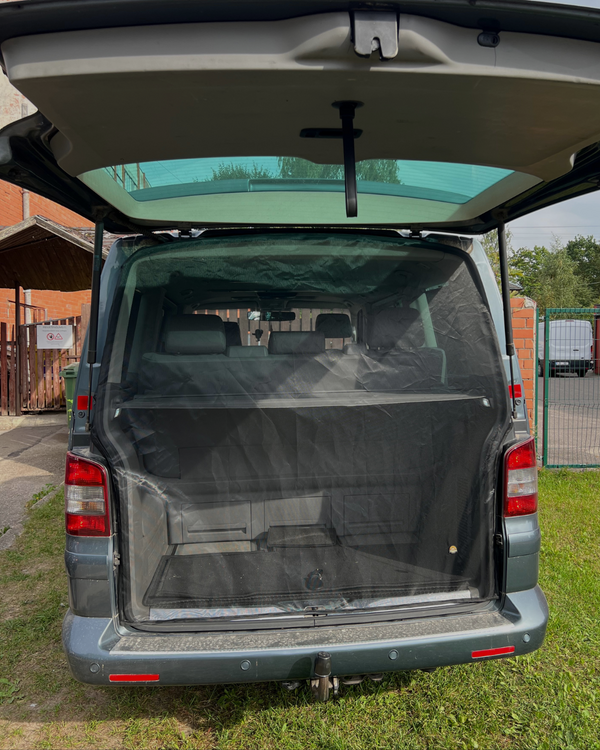 Magnetic Mosquito Net for VW T5 Sliding Door + Rear in BLACK