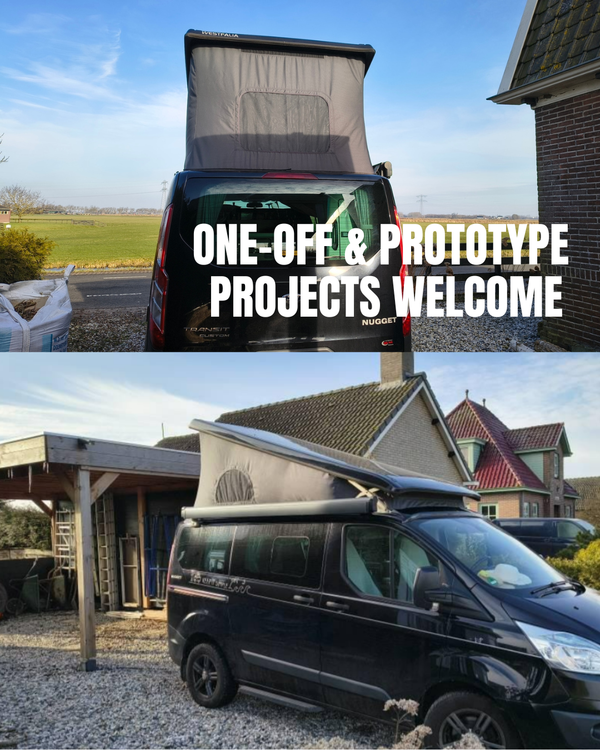 Custom Size Pop-Top Roof Replacement Canvas - Made to Your Technical Drawing