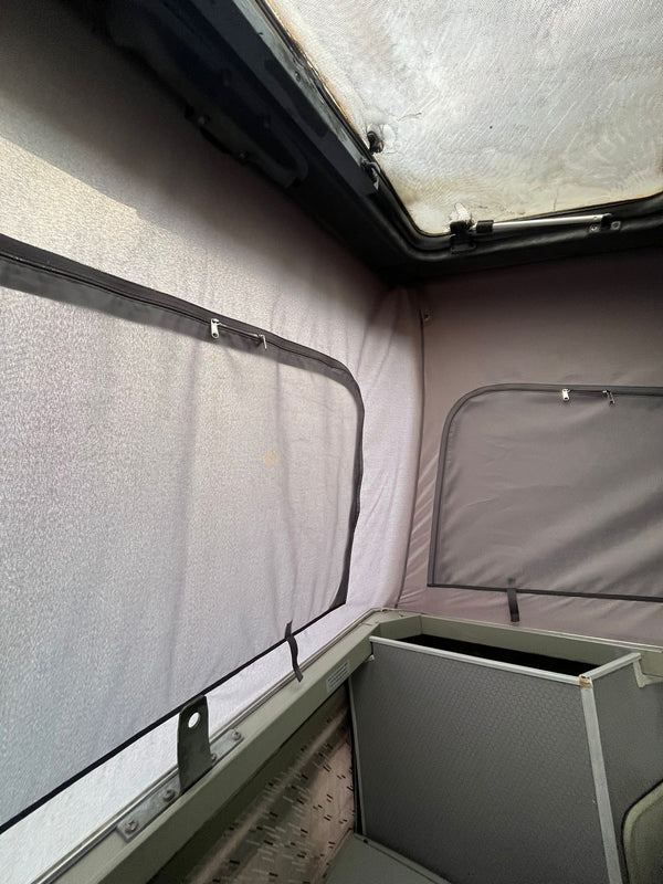 Ford Nugget 2nd Gen Pop-Top Roof Tent Canvas (1992–2000 Transit Mk4/Mk5) | 3-window Replacement Campervan Roof Canvas