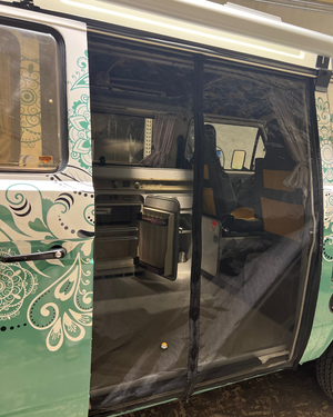 Magnetic Bug Screen for VW T3 Westfalia Sliding Door BLACK