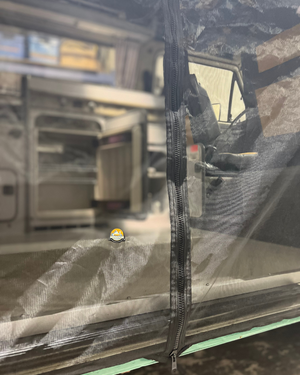 Magnetic Bug Screen for VW T3 Westfalia Sliding Door BLACK