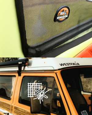 Magnetic Mosquito Window Screens for VW T3 (Driver + Passenger Side Set) - Vanagon Maniac