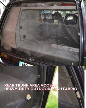 Magnetic Bug Screen for VW T3 Westfalia Sliding Door BLACK
