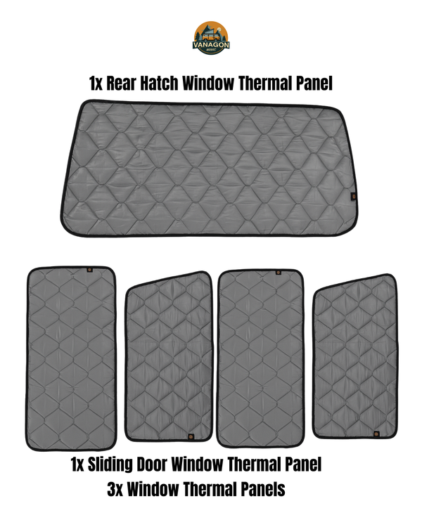 VW T3 Full Interior 8-Panel Insulation Set | Complete 9-Layer Thermal Blinds Kit by VanagonManiac