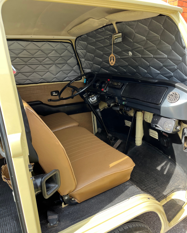 Magnetic Insulation Set for VW T2 Cockpit - Side Windows & Windshield (3 panels)