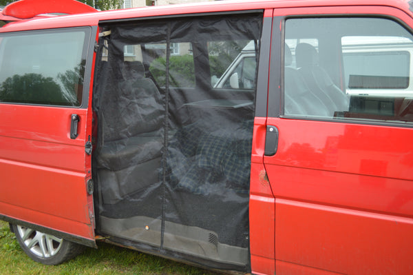 Magnetic Mosquito Net for VW T4 Eurovan Sliding Door BLACK