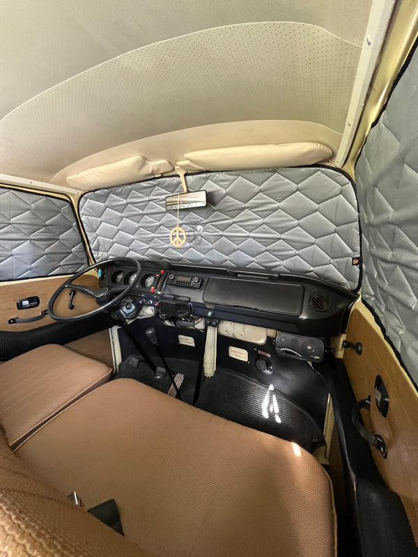 Magnetic Insulation Set for VW T2 Full Interior | Complete 8-panel Thermal Blinds Kit