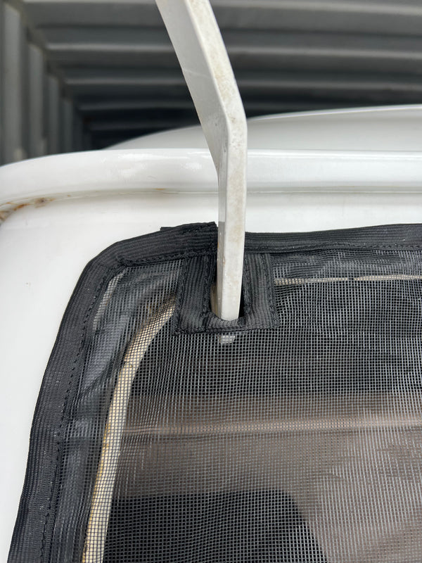 Magnetic Bug Screen for VW T2 Westfalia Sliding Door + Rear in BLACK