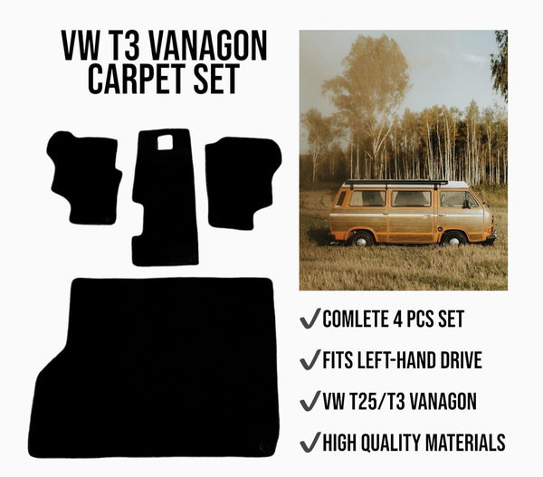 Luxury velour VW T3 Vanagon Carpet 4pcs SET