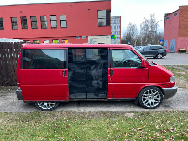 Magnetic Mosquito Net for VW T4 Eurovan Sliding Door + Trunk BLACK