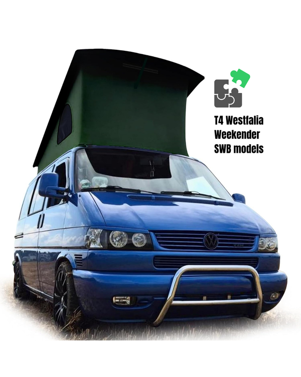 VW T4 EuroVan Weekender 2-window Pop-Top Roof Replacement Canvas SWB