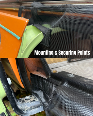 Magnetic Bug Screen for VW T3 Westfalia Sliding Door + Rear in BLACK