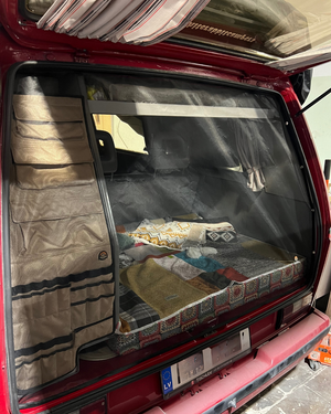 Magnetic Bug Screen for VW T3 Westfalia Sliding Door + Rear in BLACK