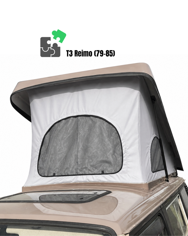 VW T3 REIMO (79-85) Pop-Top Roof Canvas Replacement - Premium Quality with 3 Windows