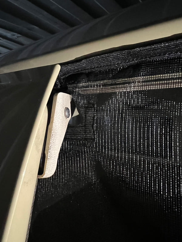 Magnetic Bug Screen for VW T2 Westfalia Sliding Door + Rear in BLACK