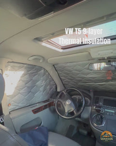 vw t5 insulation cokpit full view