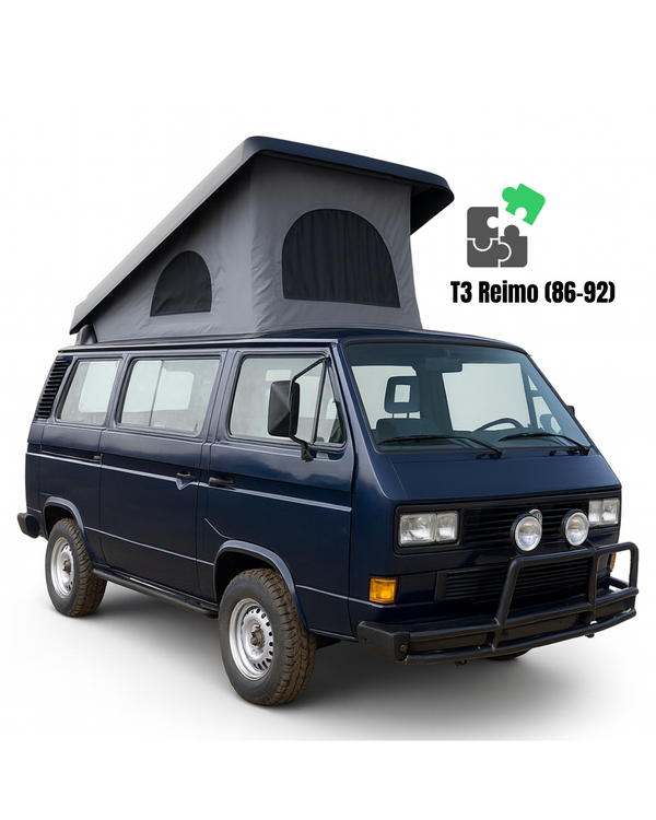 VW T3 REIMO (86-92) Pop-Top Roof Canvas Replacement - Premium Quality with 3 Windows