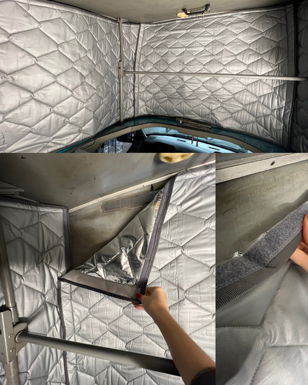 velcro attachment for thermal insulation